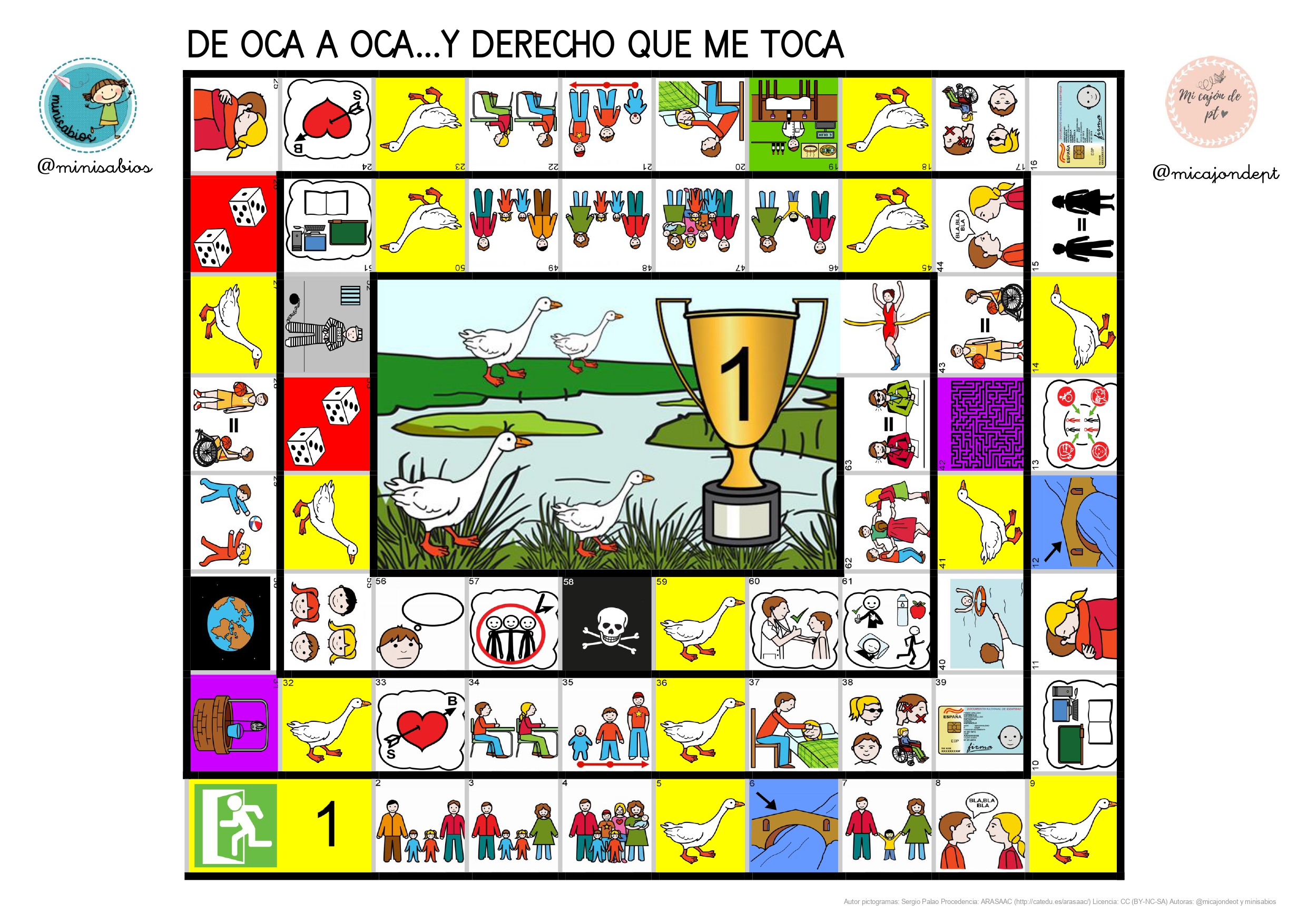 Juego de la OCA: De oca en oca...Derecho que me toca